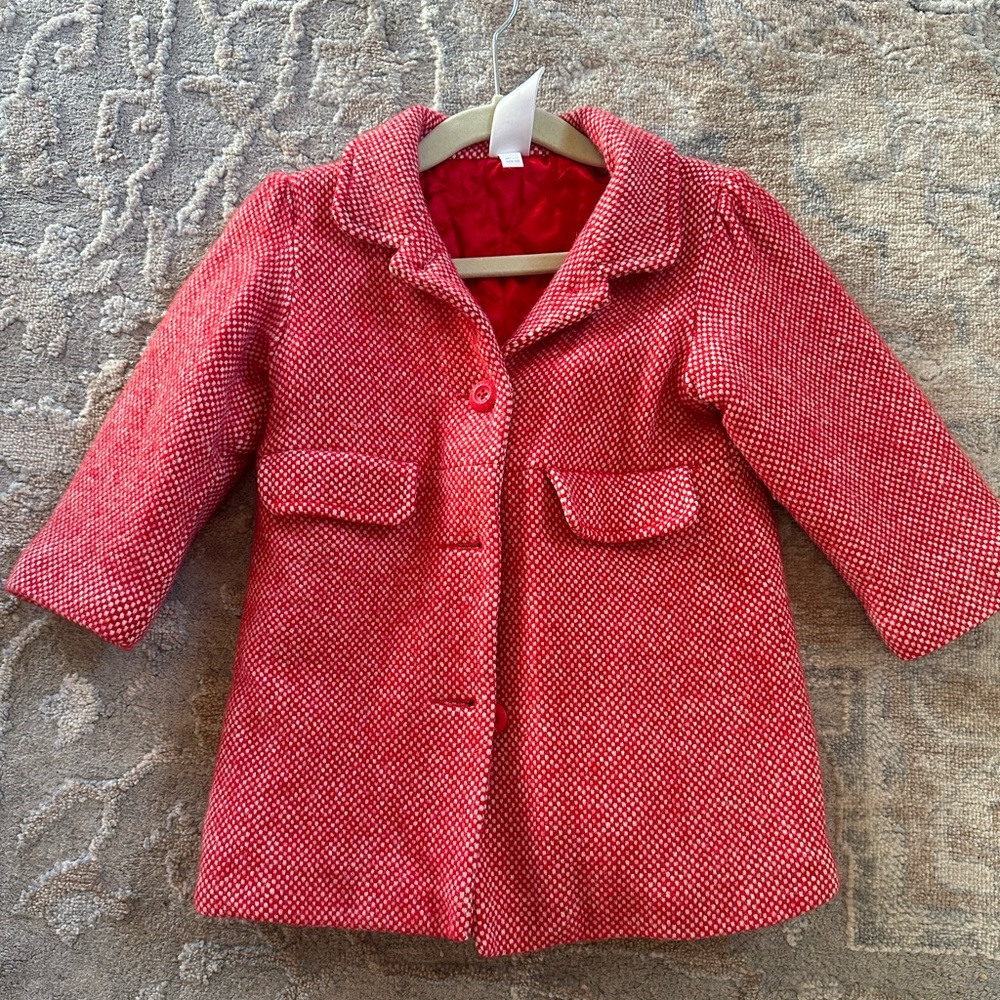 Red PeaCoat 2T
